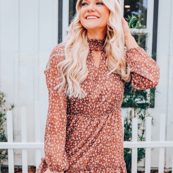 Smock Neck Dress - Picture 3 of 7